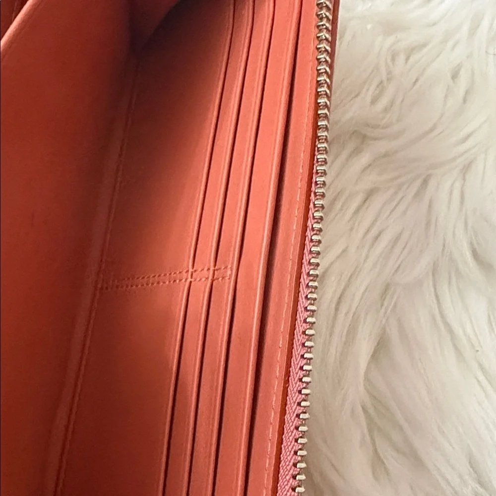 Coach Orange Leather Wallet